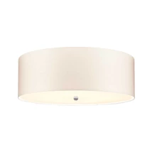 Elstead FLETCHER mennyezet lámpa fém, műselyem, króm, fehér, E27 - ELS-DL-FLETCHER30-7LT-IV-PC