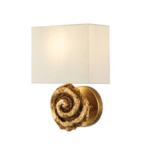 Elstead SWIRL fali lámpa fém, textil, arany, fehér, E27 - ELS-FB-SWIRL-1L-G