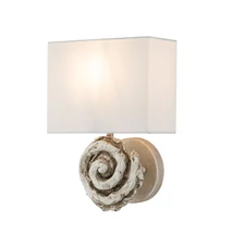 Elstead SWIRL falilámpa fém szövet fehér E27 - FB-SWIRL-1L-W
