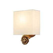 Elstead SWIRL falilámpa fém szövet arany fehér E27 - FB-SWIRL-1S-G
