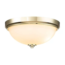Elstead MALIBU fürdőszobai mennyezet lámpa fém, üveg, sárgaréz, fehér, E27, IP44 - ELS-FE-MALIBU-F-BATH-PB