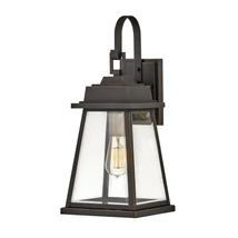 Elstead BAINBRIDGE kültéri fali lámpa fém, üveg, bronz, áttetsző, E27, IP44 - ELS-HK-BAINBRIDGE-M-OZ