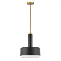 Elstead CEDRIC függeszték fém, üveg, fekete, opál, E27 - ELS-HK-CEDRIC-P-M-BK