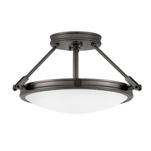 Elstead COLLIER mennyezet lámpa fém, üveg, fekete, fehér, E14 - ELS-HK-COLLIER-SF-S-BX
