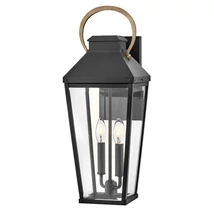 Elstead DAWSON kültéri fali lámpa fém, üveg, fekete, bronz, áttetsző, E14, IP44 - ELS-HK-DAWSON-L