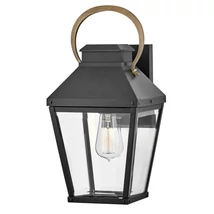 Elstead DAWSON kültéri fali lámpa fém, üveg, fekete, bronz, áttetsző, E27, IP44 - ELS-HK-DAWSON-M
