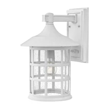 Elstead FREEPORT kültéri fali lámpa fém, üveg, fehér, áttetsző, E27, IP44 - ELS-HK-FREEPORT2-L-TWH