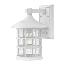 Elstead FREEPORT kültéri fali lámpa fém, üveg, fehér, áttetsző, E27, IP44 - ELS-HK-FREEPORT2-M-TWH