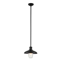 Elstead ALLENBURY kültéri függeszték fém, üveg, fekete, áttetsző, E27, IP44 - ELS-KL-ALLENBURY-P-M-BKT