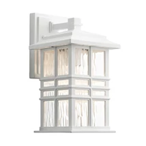 Elstead BEACON SQUARE kültéri fali lámpa fém, üveg, fehér, E27, IP44 - ELS-KL-BEACON-SQUARE-S-WHT