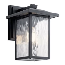 Elstead CAPPANNA kültéri fali lámpa fém, üveg, fekete, E27, IP44 - ELS-KL-CAPPANNA-M-BKT