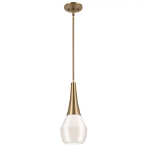 Elstead DEELA függeszték fém, üveg, bronz, opál, E27 - ELS-KL-DEELA-P-CPZ