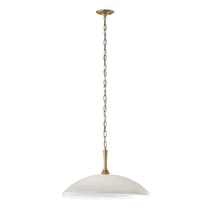 Elstead DELAROSA függeszték fém, üveg, bronz, fehér, E27 - ELS-KL-DELAROSA-P-WH