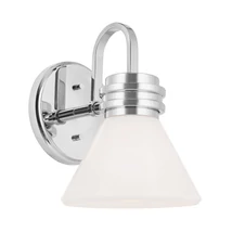 Elstead FARUM fürdőszobai fali lámpa fém, üveg, króm, opál, G9, 3W, 3000K, 300 Lm,  IP44 - ELS-KL-FARUM1-CH