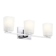 Elstead ROEHM fürdőszobai fali lámpa fém, üveg, króm, fehér, G9, IP44 - ELS-KL-ROEHM3-PC