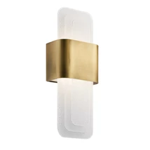 Elstead SERENE fali lámpa fém, üveg, sárgaréz, LED, 16W, 3000K, 1469Lm - ELS-KL-SERENE-LED-W-NBR