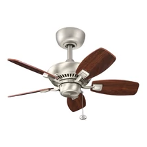 Elstead CANFIELD ventilátor fém, fa, szürke, barna - ELS-KLF-CANFIELD-30-BN