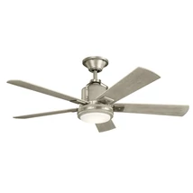 Elstead COLERNE ventilátor fém, fa, szürke, LED, 3000K, 10W, 1116lm - ELS-KLF-COLERNE-52-BN