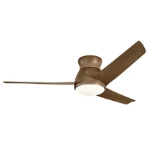 Elstead ERIS ventilátor fém, műanyag, barna, LED, 3000K, 10W, 1116lm - ELS-KLF-ERIS-60-WN