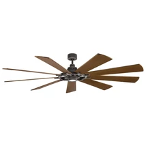 Elstead GENTRY ventilátor fém, fa, barna, LED, 3000K, 14W, 1300lm - ELS-KLF-GENTRY-85-WZ