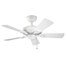 Elstead KEVLAR ventilátor fém, műanyag, fehér, IP44 - ELS-KLF-KEVLAR-42-WHT