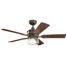 Elstead LYNDON ventilátor fém, műanyag, bronz, barna, E27 - ELS-KLF-LYNDON-52-OZ