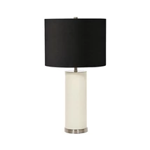 Elstead RIPPLE asztali lámpa fém, gyanta, szövet, fehér, fekete, E27 - ELS-RIPPLE-TL-WHT-B