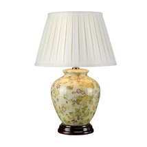 Elstead YELLOW FLOWERS asztali lámpa porcelán, pamut, krém, E27 - ELS-YELLOWFLOWERS-TL