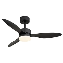 Globo BLACKWELL ventilátoros lámpa fém, műanyag, fekete, fehér, LED, 20W, 170-800lm, 2700K-6500K - 03608