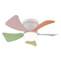 Globo HINES ventilátoros lámpa fém, műanyag, fehér, sokszínű, LED, 10W, 3000-6500K, 750Lm - 03609B