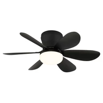 Globo DELORES ventilátoros lámpa fém, műanyag, fekete, fehér, LED, 5W, 40-350lm, 2700K-6500K - 03625S