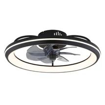 Globo CELESTE ventilátoros lámpa fém, akril, fekete, fehér, LED, 40W, 188-2080lm, 3000K-6500K - 03643