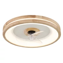 Globo GATIAN ventilátoros lámpa fém, fa, műanyag, fehér, átlátszó, LED, 2700K - 6500K, 30W, 2250lm - 03650