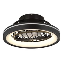 Globo DEANNE ventilátoros lámpa műanyag, fekete, fehér, LED, 40W, 2400lm, 2700K-6500K - 03665