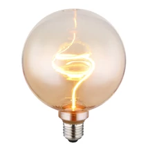 Globo BULB E27-LED filament fényforrás üveg, borostyán, 4W, 1800K, 240lm - 11538A