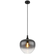 Globo MAXY függeszték fém, üveg, fekete, füstszín, E27 - 15548H1