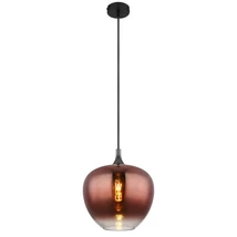 Globo MAXY függeszték fém, üveg, fekete, réz, E27 - 15548H1G