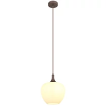Globo MAXY függeszték fém, üveg, barna, fehér, E27 - 15548HC
