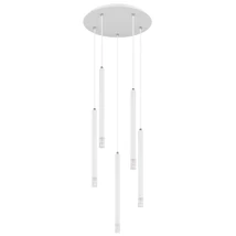 Globo RYAN függeszték fém, műanyag, fehér, áttetsző, G9 - 15629W-5