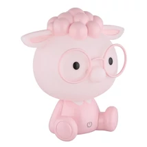 Globo SHEEPY asztali gyerek lámpa műanyag, pink, fehér, LED, 1W, 3000K, 32 Lm - 21760P