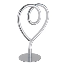Globo AMORE asztali dekor lámpa fém, szilikon, króm, fehér, LED, 6W, 3000K, 250 Lm - 28054C