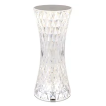 Globo GIXI asztali lámpa fém, műanyag, ezüst, áttetsző, RGBW-LED, 1,5W - 28073