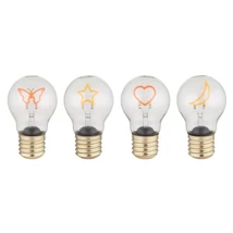 Globo LUMI dekor lámpa fém, műanyag, arany, áttetsző, LED, 2.5W, 3000K , 8Lm - 28082-12