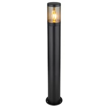 Globo XELOO kültéri állólámpa fém, műanyag, fekete, füstszín, E27, IP44 - 32016BS