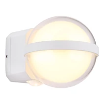 Globo ILLI kültéri fali lámpa fém, műanyag, fehér, áttetsző, LED, 12W, 3000K, 1320lm, IP54 - 34157W