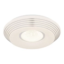 Globo PILLO mennyezet lámpa fém, akril, fehér, króm, LED, 2700K-6500K, 24W, 1400lm - 41293-24