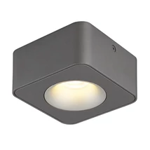 Globo HANGARAU spotlámpa fém, műanyag, szürke, áttetsző, LED, 6.5W, 3000K, 360lm - 43100-1