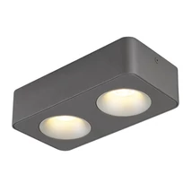 Globo HANGARAU spotlámpa fém, műanyag, szürke, áttetsző, LED, 11W, 3000K, 600lm - 43100-2