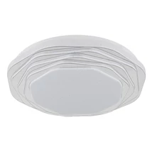 Globo FLORDELIS mennyezet lámpa fém, műanyag, fehér, króm, LED, 24W, 3000-4000-6000K, 968Lm - 48036-24
