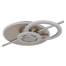 Globo NORRIS mennyezet lámpa fém, akril, pezsgőszin, króm, fehér, LED, 40W, 3000K, 3000Lm - 48486